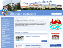 Tablet Screenshot of mallersdorf.de
